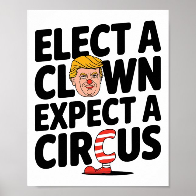 Affiche Élire un clown, s'attendre à un cirque Critique de (Devant)