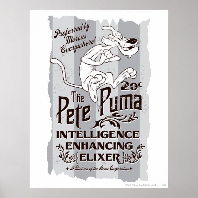 Affiche Elixer de Pete Puma Intelligence (Devant)