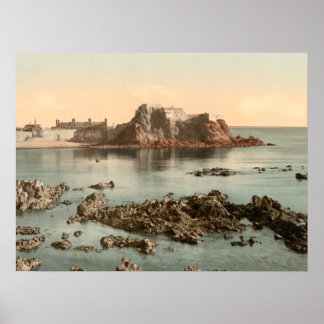 Affiche Elizabeth Castle, St Heliers, archives