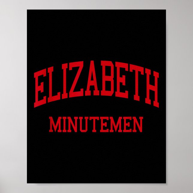 Affiche Elizabeth High School Hs Elizabeth Nj Retro  (Devant)
