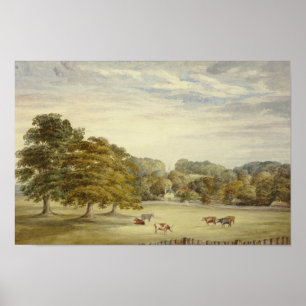 Affiche Elizabeth Murray - Pâturage de six vaches avant le