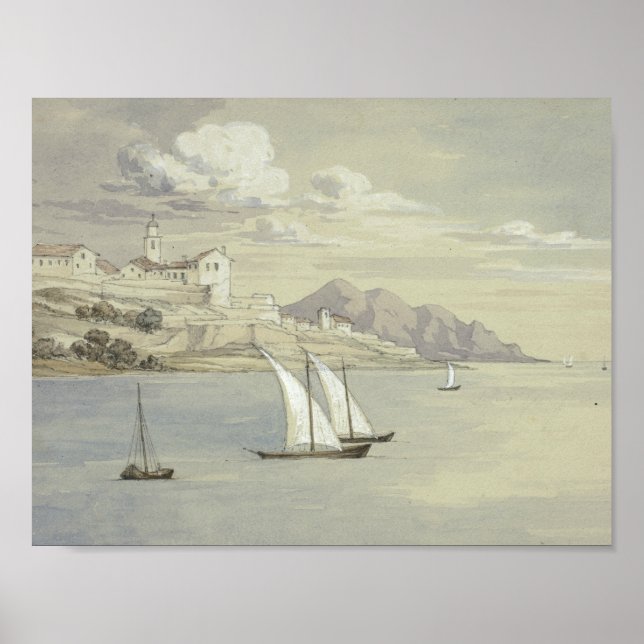 Affiche Elizabeth Murray - Portofino de la mer, Gênes (Devant)