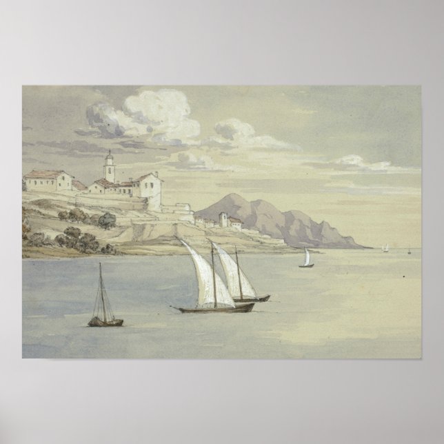 Affiche Elizabeth Murray - Portofino de la mer, Gênes (Devant)