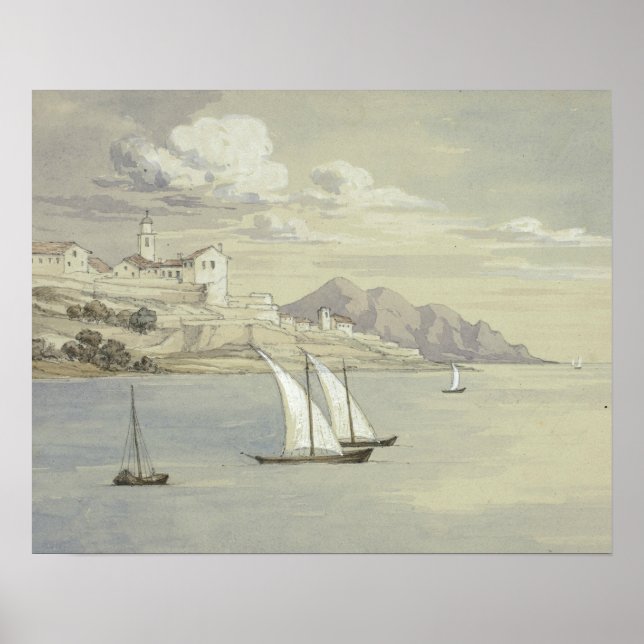 Affiche Elizabeth Murray - Portofino de la mer, Gênes (Devant)