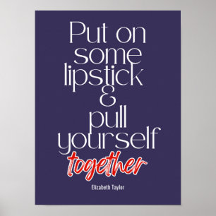 Affiche Elizabeth Taylor Citations Motivationnelles