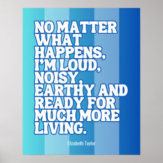 Affiche Elizabeth Taylor Citations Motivationnelles