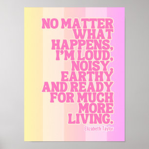 Affiche Elizabeth Taylor Citations Motivationnelles