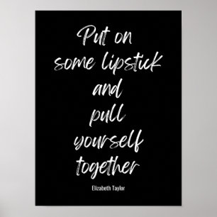 Affiche Elizabeth Taylor Citations Motivationnelles