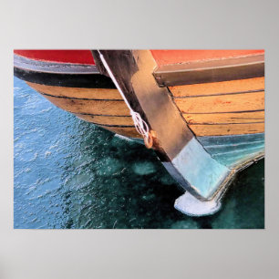 Affiche Elizabeth Tilley dans le port gelé de Plymouth MA