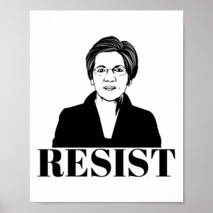 Affiche Elizabeth Warren Teeshirt Résistance féministe pol