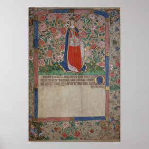 Affiche Elizabeth Woodville Queen Consort du roi Edward