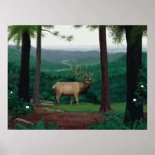 Affiche Elk de Pennsylvanie (Devant)