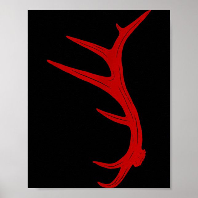 Affiche Elk Hunting Bull Antler Shed  (Devant)