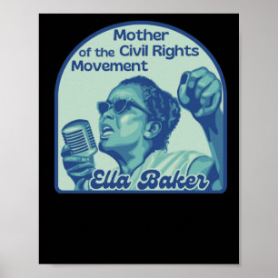 Affiche Ella Baker Portrait - Mère Des Droits Civils M