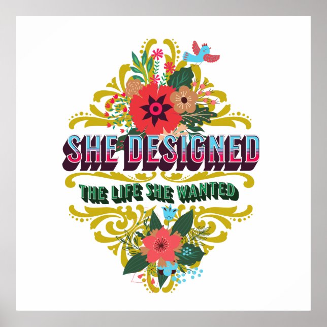 Affiche Elle A Conçu La Vie Qu'Elle Recherchée (Devant)