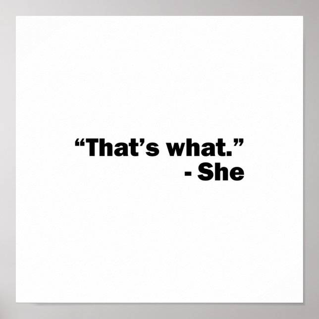 Affiche Elle A Dit : (Devant)