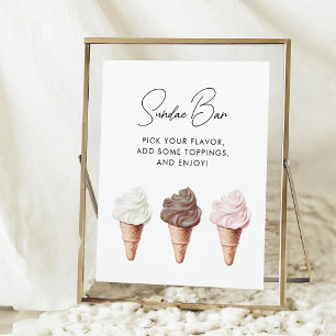 Affiche Elle a été emportée Fête des mariées Sundae Bar