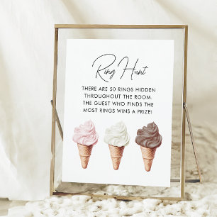 Affiche Elle a été récupérée Fête des mariées Ring Chasse