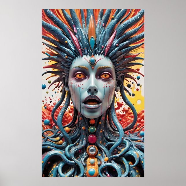 Affiche Elle A Pris Quelqu'Un Qui Frottait Son Bouton De P (Devant)