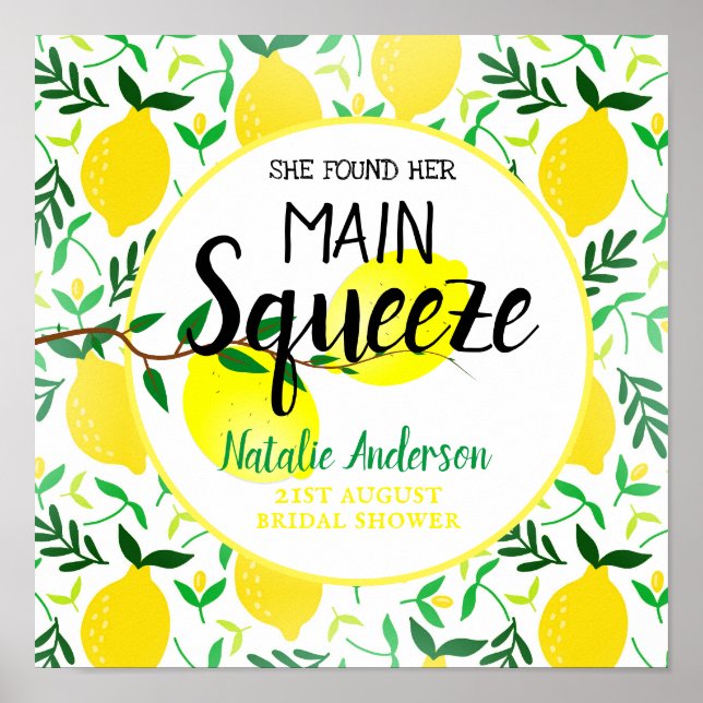 Affiche Elle a trouvé sa douche de mariage aux citrons Mai (Devant)