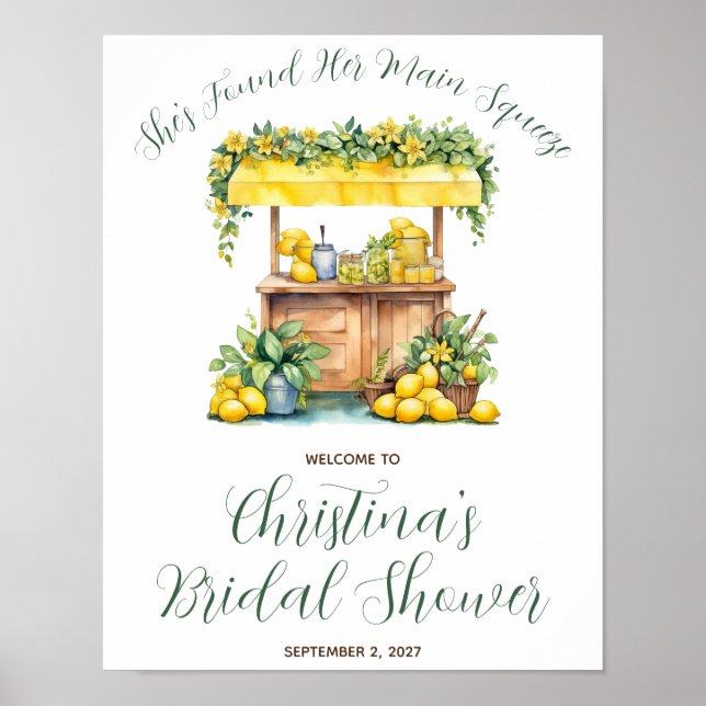 Affiche Elle a trouvé son accueil de mariage Main Squeeze (Devant)