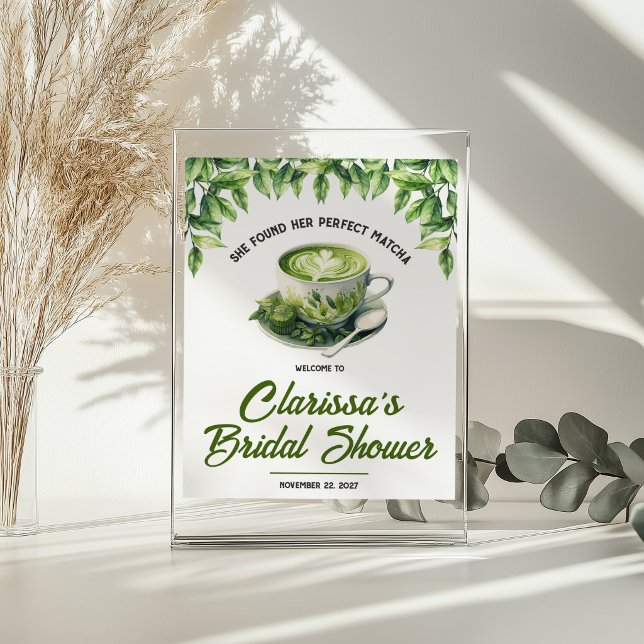 Affiche Elle a trouvé son thé matcha de mariage idéal pour (Créateur téléchargé)