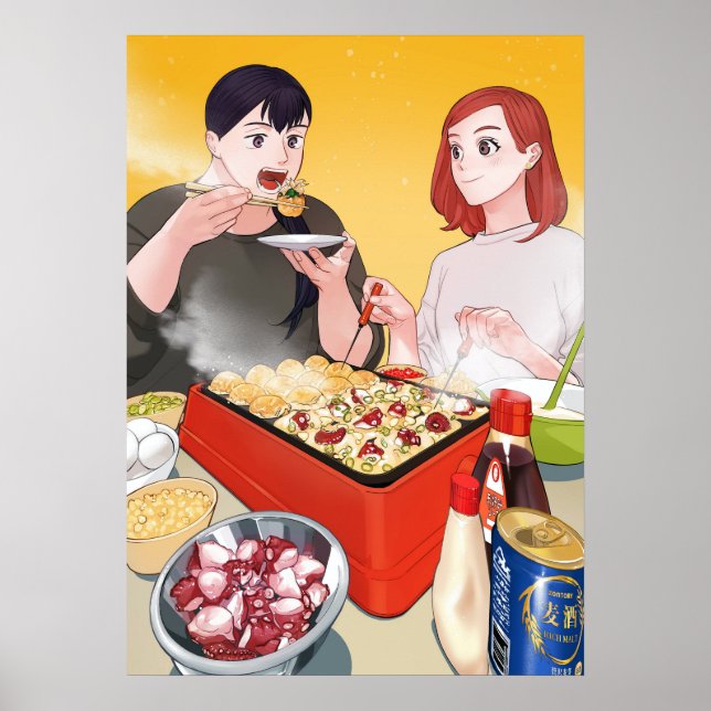 Affiche Elle adore cuisiner et elle aime manger Promo (Devant)