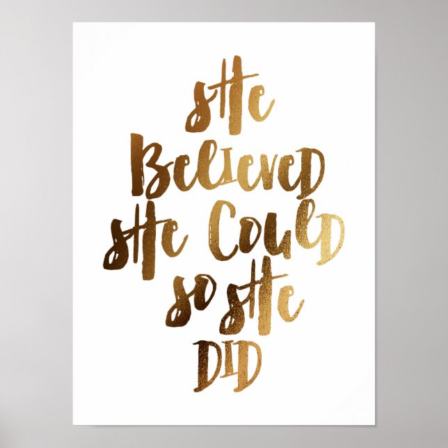 Affiche Elle croyait qu'elle pouvait le faire (Devant)