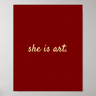 Affiche elle est art
