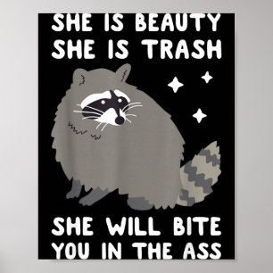 Affiche Elle est belle elle est détritus elle vous mordira