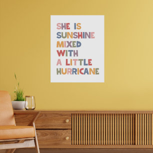 Affiche Elle Est Brillante, Mélangée Avec Un Petit Ouragan