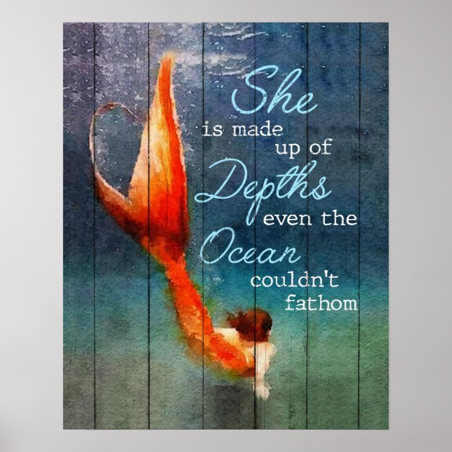 Affiche Elle Est Composée De Sirène Profond (Devant)