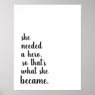 Affiche Elle est devenue un héros
