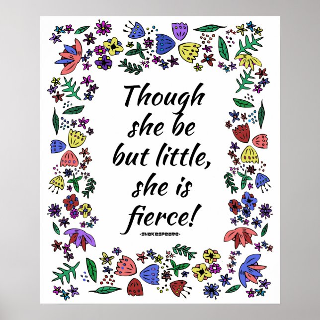 Affiche Elle Est Fierce (18x24) (Devant)