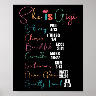 Affiche Elle Est Gigi Christian Mothers Day Présente Grand