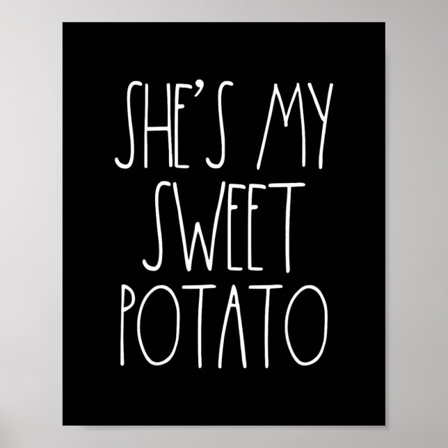 Affiche Elle est ma patate douce Je Yam Set Couples Thanks (Devant)