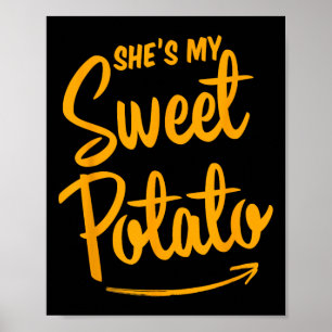 Affiche Elle est ma pomme de terre douce Je suis en train