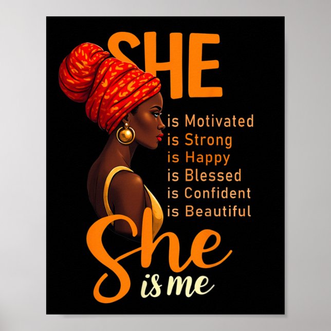 Affiche Elle est Moi Femmes Éduquées Mois de l'Histoire de (Devant)