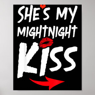 Affiche Elle est mon baiser de minuit Bonne année à assort