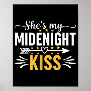 Affiche Elle est mon baiser de minuit Bonne année Nye appa