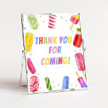 Affiche Elle est prête à faire du Merci pour venir<br><div class="desc">Faites de votre événement spécial avec ce Baby shower de fille avec notre joli et mignon Merci imprimable pour l'enseigne à venir avec l'adorable thème de douche Popsicle. Téléchargez,  personnalisez et créez des souvenirs durables avec cette touche parfaite pour votre fête joyeuse ! BS783</div>