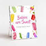 Affiche Elle est prête à pop Baby shower Les bébés sont do<br><div class="desc">Faites de votre événement spécial avec ce Baby shower de fille avec notre joli et mignon bébé imprimable sont signe doux avec adorable Popsicle Douche thème. Téléchargez,  personnalisez et créez des souvenirs durables avec cette touche parfaite pour votre fête joyeuse ! BS783</div>