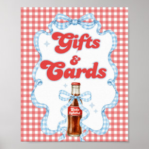 Affiche Elle est prête Carte Cadeau pour Baby Shower Soda