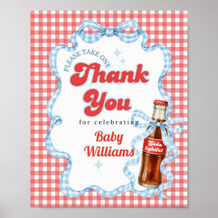 Affiche Elle est prête Faveurs de fête prénatale Soda Pop