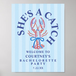 Affiche Elle est un trésor, fête de bachelorette côtière e