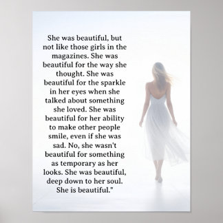 Affiche Elle était belle === citation