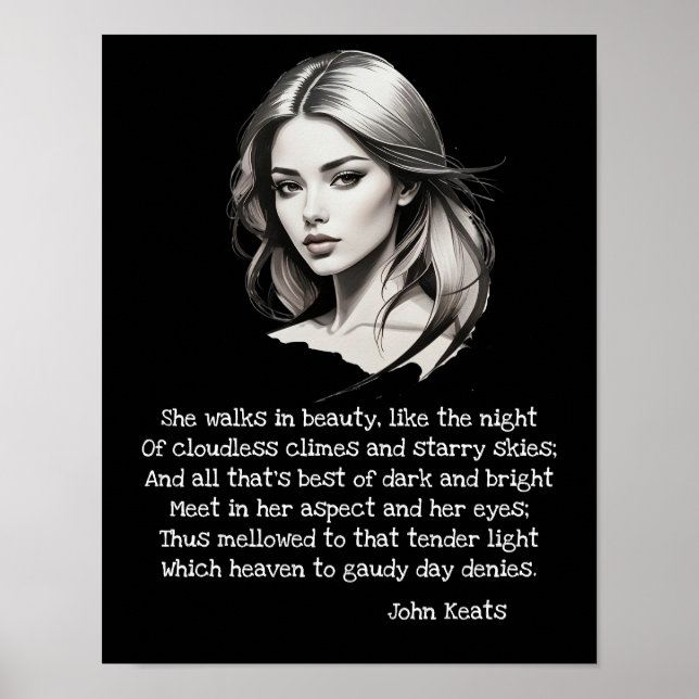 Affiche Elle marche dans la beauté (Devant)