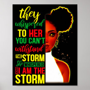 Affiche Elle murmura en retour Je suis la tempête Mo Histo