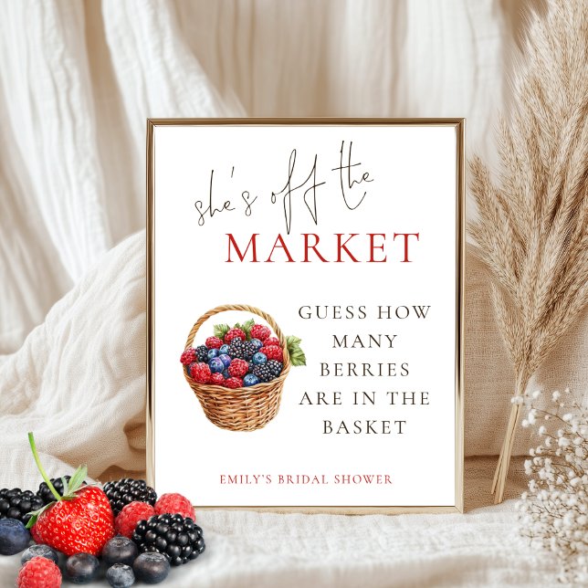 Affiche Elle n'est pas sur le marché Devine combien de Fêt (Créateur téléchargé)