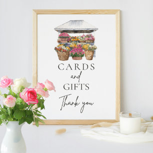 Affiche Elle n'est pas sur le marché Floral Script Cards